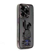 iLike    Apple    iPhone 15 Pro Silicone Case Print Desire Rabbit    Black