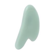 Gua Sha Facial Tool Natural Jade Stone Guasha Massage Board for Face Relieve TensionsPeach Heart Light Green white