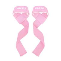 Valeo Riešo Juostos Deadlift & Traukimo Pagalbos Dirželiai - Fitneso Rankenos Dirželiai & Apsauginė Įranga Vyrams ir Moterims Silicone Texture Pull Strap beige