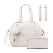 Large Diaper Bag Backpack for Mom Baby Travel Bag with Changing Pad Stroller Straps Multifunction Maternity Nappy Bag Organizer beige