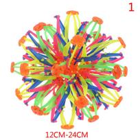 Telescopic Ball Children's Magic Outdoor Flower Ball Throwing Ball Kick-off Stretching Flower Ball Parent-child Interactive Toy blue