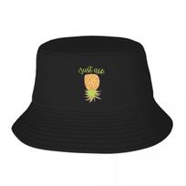 Upside Down Pineapple Just Ask Bucket Hat Trucker Hat Hats Snapback Cap Christmas Hat Trucker Hats For Unisex Womens beige