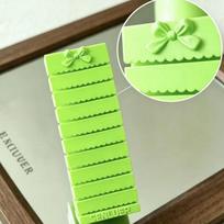 10-Compartment 3D Printing Portable Nail Transfer Paper Organizer Storage Box for Manicure Lovers Daily Use žalia