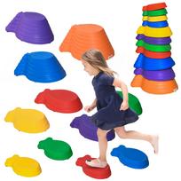 11 Piece Kids Balance Stepping Stones - Multicoloured 42 x 31 x 20 cm įvairiaspalvis