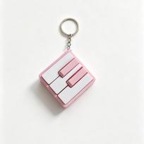 3D Printed Piano Clicker Keychain High Quality Stress Relief Toy Soft Touch Surface for Office Worker Desk Fidget Toy Gift juoda