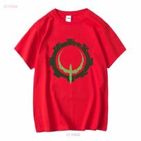 Vintage Quake 4 Video Game Promo Rare T Shirt Size Xl Black Y2k Long Or Short Sleeves Vintage Washed Graphic S red