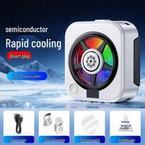 TH16 Magnetic Phone Cooler: Ice Cooling Radiator Back Clip for Gaming & E-sports. blue