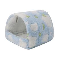 Warm Cotton Hamster Hammock Tent Design Small Pet Sleeping Bed New Stuffed Bird Hut  Small Pets Use S-A gray