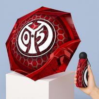 Mainz FC Mini 5 Fold Pocket Umbrella Compact Lightweight Anti UV Rain Sun Protection Umbrella Portable Travel Umbrella