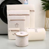 Anti-Deformation Mesh Bra Laundry Bag for Washing Machine Sock Style: 18*20 cm smėlis