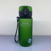 Casino Frosted Sports Water Bottle: Creative Portable Plastic Cup with Lid for Men and Women Summit Frosted Cup gray