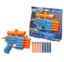 Nerf Elite 2.0 Prospect QS-4 Manual Blaster, Includes 8 Official Darts, Fires 4 Darts, Includes Target Scope, and Pull-Back Priming, F4190, Authentic blue