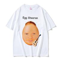 Funny Egg Ed Sheeran Meme T Shirts Men Women Fashion Casual Harajuku Tshirts Cotton Crewneck Short Sleeve Tshirt Hotselling 4XL beige