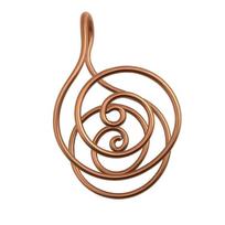 Reguliuojamas varinis delno žiedas Reiki spiraliniai rankų žiedai meditacijai, energijos gydymui su akmeniu, kristalų darbui, čakrų balansavimui brown