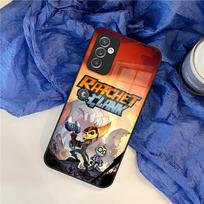Game R-Ratchet Clank Phone Case for Samsung Galaxy S25 S24 S30 S21 S23 S20 S22 Fe Note 20 Pro Ultra Plus glass Cover Samsung S24 brown