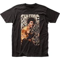 Aretha Franklin Queen of Soul Mens T T-Shirt Music Classic Concert Tee New Black M black