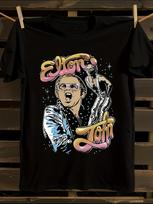 Elton John Signature Iconic Logo Name Tshirt S