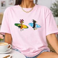 Cody Maverick & Chicken Joe Surfs Up Unisex T-Shirt XL white