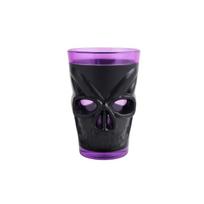 LED Skull Cup Halloween Party Decor Light Up Drinking Glass Electronic Skeleton Shaped Prop for Table Centerpiece Display One Size juoda