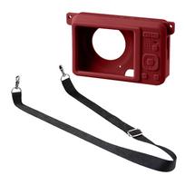 NonSlip Silicone Case For PIXPRO FZ55 Camera Cover Secure Pouch Soft Touch Silicone Holder Multiple Color Option raudona
