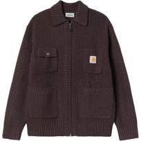 Carhartt WIP FW25 Chore Knit Jacket Square Tag Zipper Collar Long Sleeve Jacket Men Jacket I035399-33H-XX M black