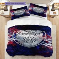 Vibrant Arsenal Emblem Dynamic Background  Bedding (1 * duvet cover + 2 * pillowcase, without core) 2DFlat Duvet cover and pillowcase 135x200cm