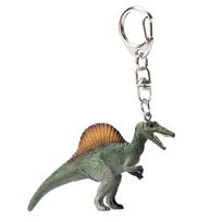 MOJO Spinosaurus Dinosaur Figure Keychain - Detailed Prehistoric Design, Approx. 7 x 2 x 3.5cm Novelty Charm gray
