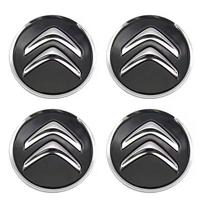 4PCS 60mm Car Wheel Center Hub Caps Rim Caps high-quality Car styling For Citroen C1 C2 C3 C4 C5 C6 C8 C4L DS3 DS4 DS5 DS5LS DS6 bxhm58 gray