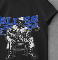 Blues Legend John Lee Hooker 4XL gray