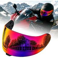 PSLER Shatterproof Helmet Visor for Neotec 3 CNS-3C,Blue Purplish Red | Impact-Resistant ,UV400 Protection, Motorcycle Tinted Face Shield for Neotec
