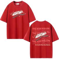 2026 Filmo Aistra Siaubo Vienas Noras Gluosnis Marškinėliai Unisex Unisex Mada Gotikiniai Retro Marškinėliai Medvilniniai Laisvalaikio Aukštos Kokybės Marškinėliai S red