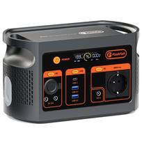 FlashFish E103 Nešiojama elektrinė stotelė - 300 W - 179,2 Wh LiFePO4 baterija - 7 išvesties prievadai - Įkraukite 0–80 % per 1 valandą - EPS funkcija juoda