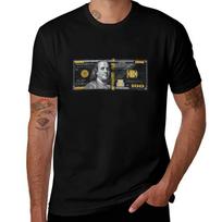 100 Dollar Bill T-Shirt customs summer tops vintage clothes aesthetic clothes men clothings M juoda