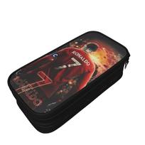 Football Soccer Pencil Cases Cute Ronaldos Bag Student Large Storage Students School Gifts Pencil Pouch 21x10.5x5cm