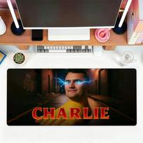 Funny C-charlie Kirk Mouse Pad For Office Gaming And Keyboards Non-Slip Large Waterproof 30cmx60cm(11.8x23.6inch) white