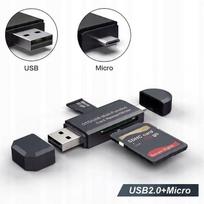 USB adapteris SD kortelių skaitytuvas Micro SD OTG 3in1 SDXC