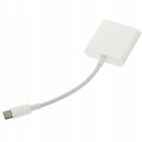 Daugiafunkcis USB C kortelių skaitytuvas su TF adapteriu, baltas