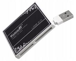 Atminties kortelių skaitytuvas SD microSD M2 su USB 2.0 1.1