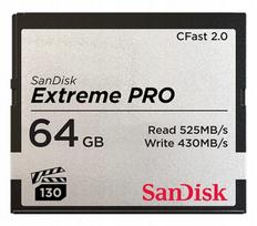 Atminties kortelė SanDisk Extreme Pro CFAST 2.0 64GB 525MB/s VPG130 (SDCFSP-064G-G46D)