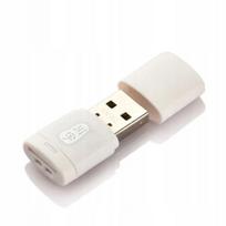 Adapteris atminties kortelių skaitytuvas MicroSD USB_A Kawau C286 baltas