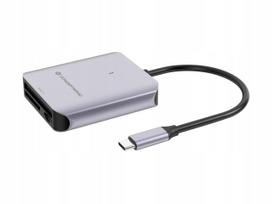Kortelių skaitytuvas CONCEPTRONIC USB-C3.2, SD/TF4.0/CFast2.0, juodas
