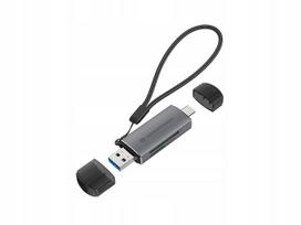 Kortelių skaitytuvas CONCEPTRONIC USB-A/C 3.2, TF/Micro-SD 3.0, juodas
