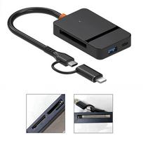 USB kortelių skaitytuvas USB 3.0 USB-C Micro SD TF iki 2 TB 5Gb/s