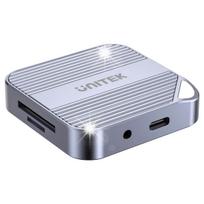Kortelių skaitytuvas Unitek Magnetic SD/Micro SD 6in1, PD100W, 4K@60Hz, 5Gbps