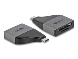 Kortelių skaitytuvas USB C Delock 64117, SD / MMC ir Micro SD