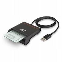 USB kortelių skaitytuvas Act Belgium AC6015, eID, 1 lizdas, juodas