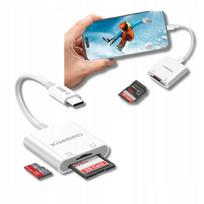 USB Type-C kortelių skaitytuvas OTG, SD, MicroSD, SDHC, SDXC