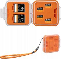 Atminties kortelių dėklas 12 skyrių SD micro SD CF, atsparus vandeniui