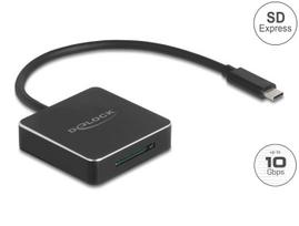 USB-C kortelių skaitytuvas SD Express (SD 7.1) Delock 91019