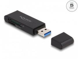 Kortelių skaitytuvas Delock 91002, USB 5Gbps, SD ir Micro SD